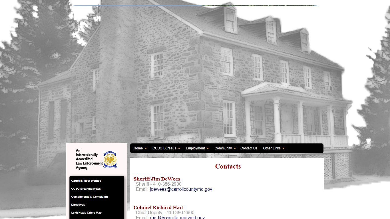 Welcome to Carroll County Sheriff's Office