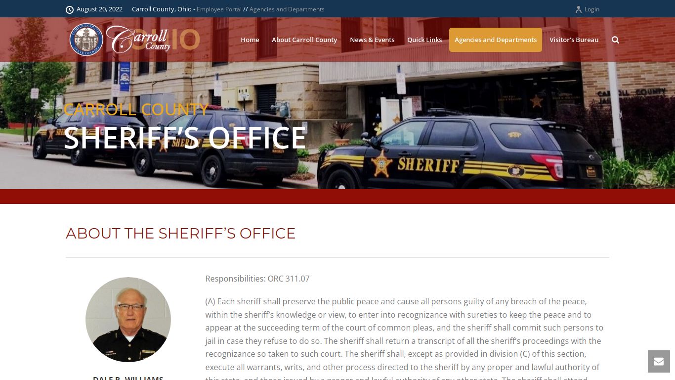 Sheriff’s Office – Carroll County Ohio